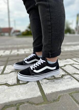 Замшевые, черные кеды vans old skool, натуральная замша, наложенный платеж4 фото