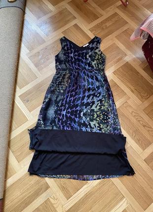 Балтал большой размер новая стильная макси длинная сарафан платье платья летнее шифоновое7 фото