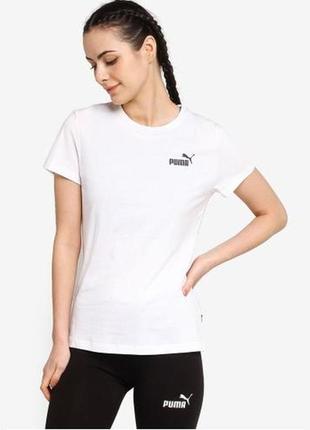 Оригінальна біла футболка puma ess small logo tee / 58677602