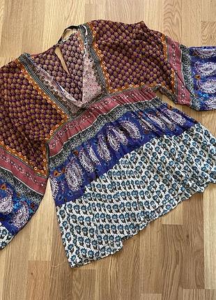 Блуза печворк zara