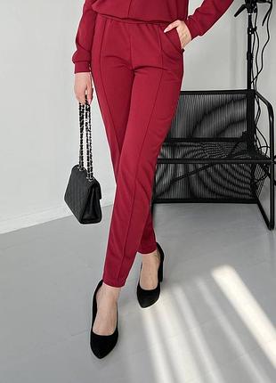 Брюки жіночі розмір 40-42, 44-46 48-50, 52-54, 56-58 бордо (№118)