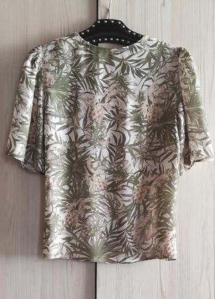 Mango блуза в тропічний принт s10 фото