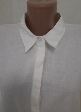 Брендова  рубашка сорочка оверсайз льон віскоза2 фото