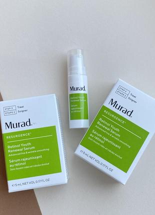 Омолаживающая сыворотка для лица с ретинолом murad resurgence retinol youth renewal serum 5 мл