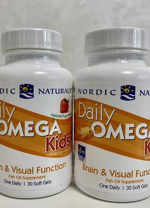 Nordic naturals, омега для детей, для ежедневного употребления, со вкусом натуральных фруктов, 340 мг, 30