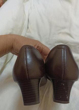 Туфли темно-коричневые footglove кожаные3 фото