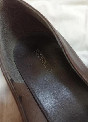 Туфли темно-коричневые footglove кожаные6 фото