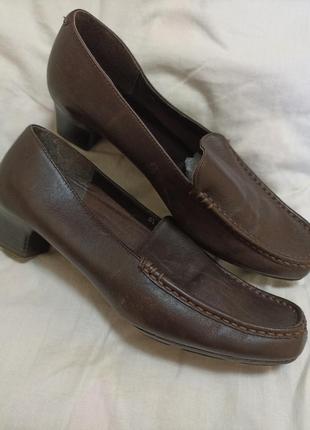 Туфли темно-коричневые footglove кожаные