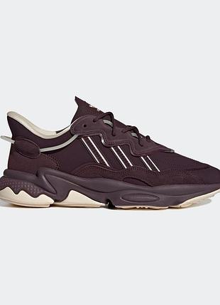 Оригінальні кросівки adidas ozweego shadow maroon-ecru tint-cream white
