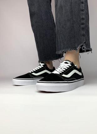 Замшевые, черные кеды vans old skool, натуральная замша, наложенный платеж9 фото