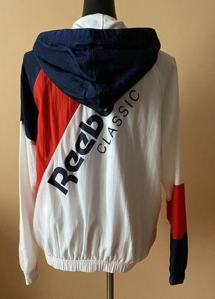 Куртка штормовка ветровка спортивная reebok колорблок6 фото