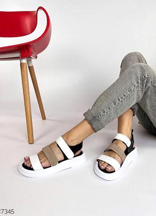 Женские босоножки полностью натуральные5 фото