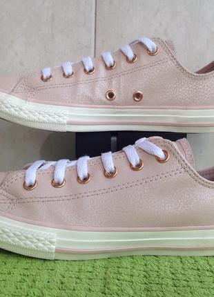 Кеды кожаные  converse ( 660020c ) salmon pink6 фото