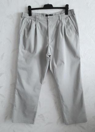 Летние котоновые брюки, 54-56, тонкий котон из хлопка, blue harbour1 фото