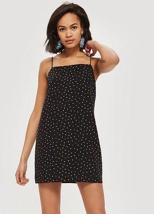 Стильное платье- комбинация в горшок/платье в бельевом стиле /slip dress topshop в идеале1 фото