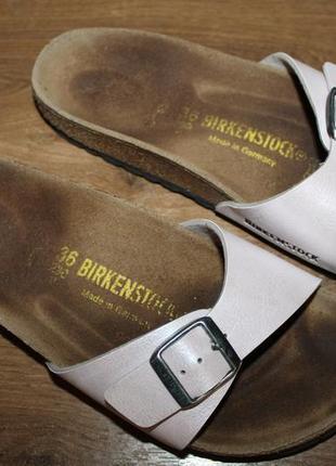 Шкіряні шльопанці birkenstock