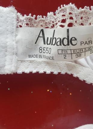 Aubade франция пояс для чулок белый для невесты s дефект5 фото