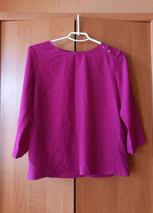 Красивая, стильная блузка, блуза темная фиолетовая фуксия1 фото