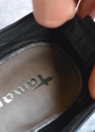 Кожаные туфли мокасины дерби полуботинки tamaris р. 40 26,3 см7 фото