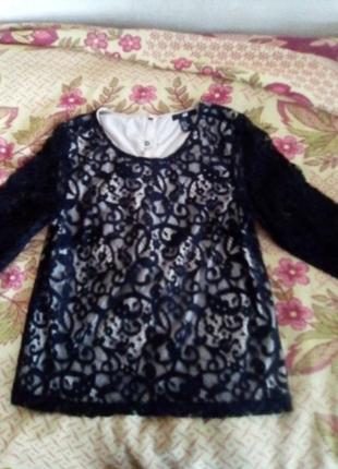 Блузка с сеточкой 42 размер