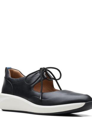 Шкіряні туфлі clarks un rio skip black