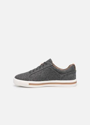 Кожаные кеды clarks un maui lace grey2 фото