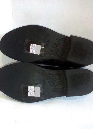 🌟 кожаные лаковые школьные туфли для девочки от бренда clarks, р.33-34 код w34018 фото