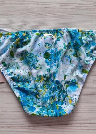 Купальник великий пушап victorias secret оригінал 34 м блакитний з принтом7 фото
