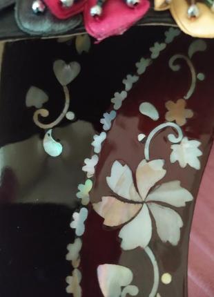 👍👍👍уникальные эксклюзивные шлепанцы с инкрустацией перламутром просто бомба!