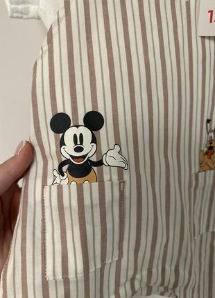 Комбинезон + бодик футболкой от h&amp;m 62 размера disney5 фото