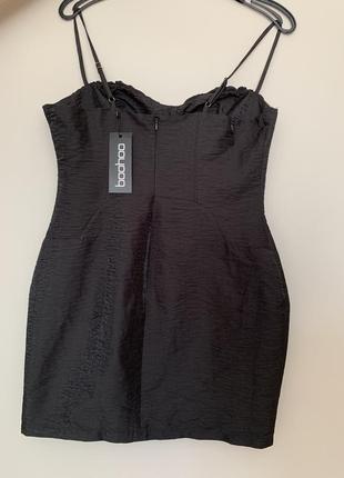 Чорна міні-сукня, plt10 фото