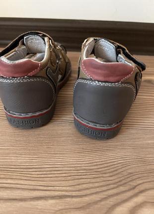 Босоножки сандалии коричневые, 21 размер, 13 см3 фото
