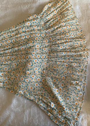 Платье сарафан миди на резинке в цветочек3 фото