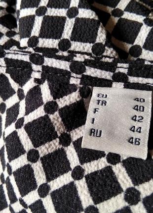 Стильна блуза з візерунком від tchibo (німеччина) (40 євро)4 фото