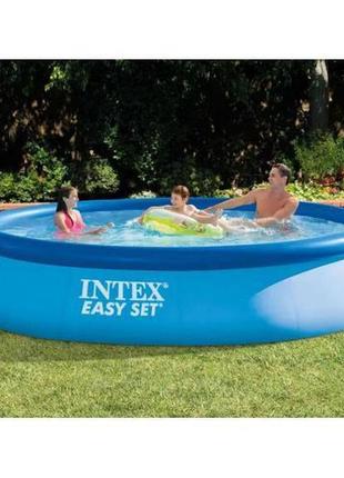 Надувной бассейн intex easy set 28142 в комплекте с насосом2 фото