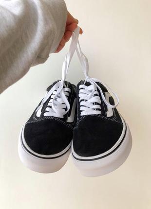 Чоловічі кросівки кеди vans old skool black/white10 фото