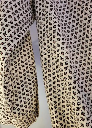 Блуза рубашка свитшот на резинке принт легкая лето весна осень3 фото