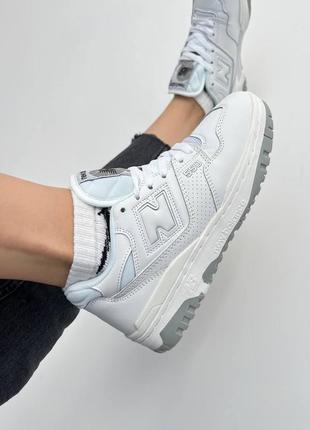 Женские кроссовки кеды new balance 550 white2 фото