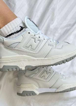 Женские кроссовки кеды new balance 550 white5 фото