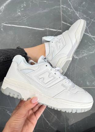 Женские кроссовки кеды new balance 550 white9 фото