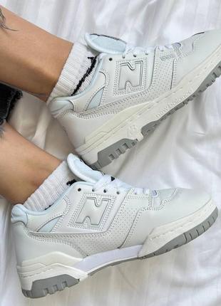 Женские кроссовки кеды new balance 550 white6 фото