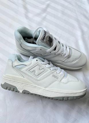 Женские кроссовки кеды new balance 550 white10 фото