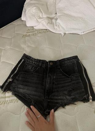 Джинсовые шорты zara 6