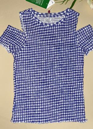 Блузка- жатка. плечі приспущені // розмір: 134