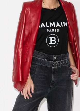 Футболка balmain черная