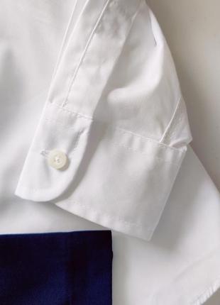 Новая белая рубашка с длинным рукавом и штаны артикул: 158715 фото