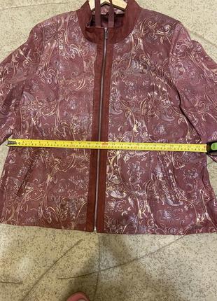 Пиджак, куртка кожаная с напылением жен.2 фото