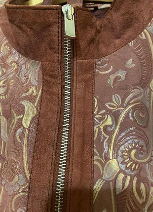 Пиджак, куртка кожаная с напылением жен.8 фото
