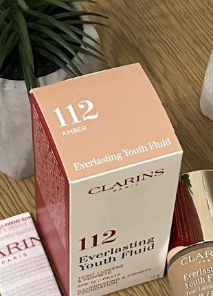 Оригинальный clarins everlasting youth fluid устойчивый тональный флюид с...