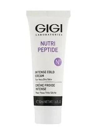 Захисний крем від холоду gigi nutri-peptide intense cold cream для сухої шкіри обличчя, 50 мл1 фото